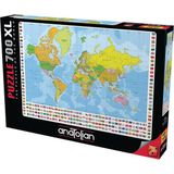 Puzzle - Dünya Siyasi Haritası / 700 Parça Puzzle, #2703