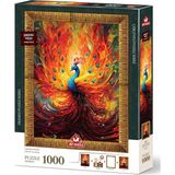 Puzzle Efsanevi Tavuskuşu 1000 Parça Çerçeveli Puzzle