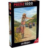 Puzzle - Otostopçu / 1000 Parça Puzzle, #1124