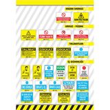 Pvc 0,50 Mm Dikkat İş Sağlığı Ve İş Güvenliği İç Yönetmeliğine Ve Yangın Talimatında Yazılı Kurallara Uyunuz İkaz Levhası - (2 Adet)