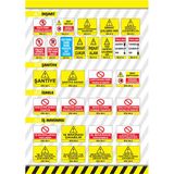 Pvc 0,50 Mm Şantiye Sahasına Girmek Tehlikeli Ve Yasaktır İkaz Levhası - (2 Adet)