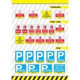 Pvc 0,50 Mm Yasaklanmış Alan Uzak Dur İkaz Levhası - (2 Adet)