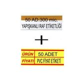 Pvc Arkası Yapışkanlı Raf Önü Fiyat Etiketliği + Silinebilir Fiyat Etiketi