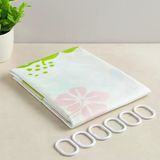 Pvc Banyo Duş Perdesi 90X180 Cm - 2'Li, 12 Halka
