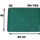 PVC Çift Taraflı A2 600x450mm Kesim Altlığı Patchwork Cutting Mat