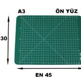 PVC Çift Taraflı A3 450x300mm Kesim Altlığı Patchwork Cutting Mat