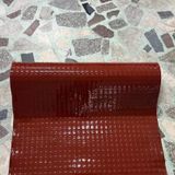 Pvc Desenli Zemin Kaplama Muşambası 3Mm 1X5 Metre Kaymaz Araç Konteyner Oto Taban Kaplaması Bordo