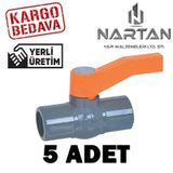 Pvc Içten Dişli Dişi Küresel Vana 1/2" - 20Mm (5 Adet)