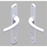 Pvc Kapı Kolu Wc Alüminyum (Beyaz) Kapı Kolu Alüminyum
