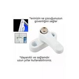 Pvc Kapı Pencere Emniyet Kilidi - Düğmeli Pimapen Kilidi - Ç Plastik