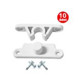 Pvc Kapi Pencere Sineklik Beyaz Plastik Cit Cit Kilit Mentese Buyuk Boy 5Cm -10 Adet