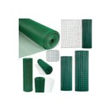 Pvc Kapli Puntalitel- 2Mm Kalinliginda 100Cm En 25M Uzunluk Kafes Teli-Kumes Teli- Kus Teli- Cit Teli 25X25mm