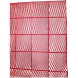 Pvc Kare Paspas 120 x 50 cm Kırmızı Banyo Kaymaz Yer Zemin Matı