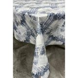 Pvc Kaymaz Elyaf Tabanlı Silinebilir Muşamba Masa ÖRTÜSÜ_88A - Mavi - 140 x 220 cm
