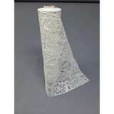 Pvc Küpür Dantel Raf ve Dolap Örtüsü Runner (Beyaz) - 50 x 200 cm