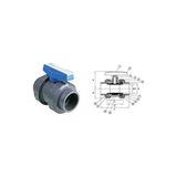 Pvc Küresel Su Vana 110Mm - 110 Mm