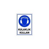 Pvc Levha "kulaklık Kullan" 25x35 Cm
