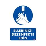 Pvc Levha Quot;ellerinizi Dezenfekte Edinquot; 25*35 cm - 25 x 35 cm