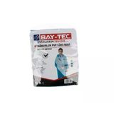 PVC Lüks Yağmurluk Açık Mavi Cepli Sırttan Havalandırmalı 260gr-MK5122