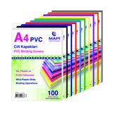 PVC Opak Renkli Cilt Kapağı, A3, 160 mic. Mor