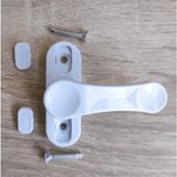 Pvc Pencere Metal Çekmeli Çocuk Emniyet Mandalı Güvenlik Kilidi (1, Beyaz) - 0 - 1 Yaş - Renkli