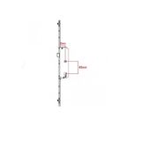 Pvc Pimapen 35-85Mm Kilitli İspanyolet Balkon Kapı Kilidi - 180Cm