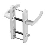 Pvc Pimapen Alüminyum Kapı Kolu Wc Banyo Kolu Beyaz (1 Takım) - Çok Renkli - Standart