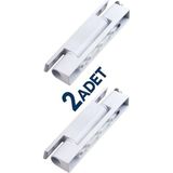 Pvc Pimapen Kapı Menteşesi 95 Mm 2 Adet Vidaları ile Beraber Beyaz