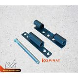 Pvc Pimapen Kapı Pencere Menteşesi - Çelik - 90MM - Antrasit - 6 Adet - Vidalar Dahil - Çok Renkli - Standart