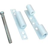 Pvc Pimapen Kapı Pencere Menteşesi - Çelik - 90MM - Beyaz - 6 Adet - Vidalar Dahil - Genel - Standart