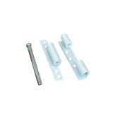 PVC Pimapen Kapı Pencere Menteşesi - Çelik - 90mm - Beyaz - 6 Adet - Vidalar Dahil