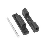 PVC Pimapen Kapı Pencere Menteşesi - Plastik Menteşe - İçi Metal Destekli - 90mm - Vidalar Dahil (150, Antrasit)