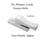 Pvc Pimapen Pencere Cam Balkon Kapısı Çekmeli Plastik Güvenli Çocuk Bebek Emniyet Kilidi