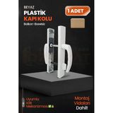 Pvc Pimapen Plastik Balkon Kapı Kolu – Barelsiz – Beyaz – (40 Takım / 1 Koli)
