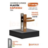 Pvc Pimapen Plastik Oda Kapı Kolu – Altınmeşe/Kahverengi – (2 Takım)