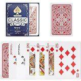 Pvc Plastik Kırmızı Su Geçirmez Poker iskambil Oyun Kağıdı rd63kr