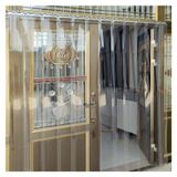 PVC Şerit Perde, Enerji Tasarruflu Şeffaf PVC Şerit Perde - Ticari Alanlar, Süpermarketler ve Depolar için Kolay Kurulum Vinil Kapı Şeritleri, 135x280cm (53.15x110.24in), Dayanıklı ve Maliyet Efekti