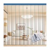 PVC Şerit Perde , Plastik Şerit Kapı , Şeffaf PVC Şerit Kapı Perdesi(W120xH300cm/W47.24xH118.11in)