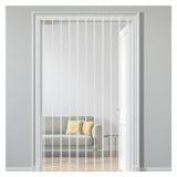PVC Şerit Perde, Yalıtımlı Kapılar için Şeffaf PVC Şerit Perde Kiti - Soğutucular, Depolar, Garajlar ve Arka Bahçeler için Enerji Tasarruflu Plastik Perde (105x210cm) - Kolay Kurulum