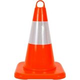 Pvc Trafik Konisi 32 cm Reflektifli Trafik Dubası - Turuncu