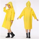 Pvc Yağmurluk Pardesü Sarı Unisex 150 GR Extra Güçlü Çift Katman eva ile kaplanmış astarsız%100 Su geçirmez Kapşonlu Yağmurluk Mont Outdoor Kaban 66-155 CM