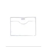 Pvc Yaka Kartlığı Yaka Kartı Kılıfı Kart Koruyucu 9,5x7 cm - 1 Adet