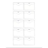 Pvc Yaka Kartlığı Yaka Kartı Kılıfı Kart Koruyucu 9,5x7 cm - 10 Adet