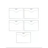 Pvc Yaka Kartlığı Yaka Kartı Kılıfı Kart Koruyucu 9,5x7 cm - 5 Adet