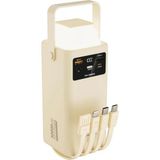 PW_113 50000 Mah 4lü Kablolu Powerbank | Fenerli - Beyaz