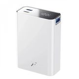Pw501 20.000 Mah Dijital Göstergeli 2 Adet 45W Type-C Ve 22.5W Usb Çıkışlı Şarj Pd Hızlı Şarj Magsafe Powerbank - Beyaz