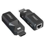 PWAY HDMI Genişletici 160ft Ses Video 1080P Üzerinde Cat5 Cat6 Ethernet Kablosu İletim Kayıpsız Sinyal HDMI Uzun Mesafe Uzatma Adaptörü