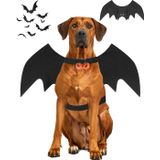 Pweituoet Cadılar Bayramı Köpek Yarasa Kanatları Kostümü, Evcil Hayvan Cadılar Bayramı Cosplay Parti Giydirme Kostümü Köpekler ve Kediler için (X-Large)