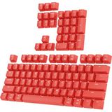 PWNAGE Tam PBT Oyun Tuş Takımı - Çift Çekim PBT Tam Klavye Keycaps ile Parlıyor (Kırmızı)