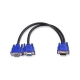 PX-1170 VGA Y Kablo, Vgato 2xvga Çoklayıcı Splitter Kablo, 1 VGA Çıkışı 2 Monitör Tv Projeksiyona Aynı Görüntü Aktarma Kablosu, Pc Laptop Ekran Kartı Için VGA To 2 Analogvga Dişi Çoğaltıcı - 1 GB - 00-Siyah - Beyaz - Option-1
